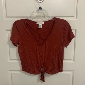 Sage USA - Cute Crop Top - Red - Women’s‎ size Medium